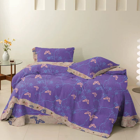Ownkoti Butterfly Cotton Reversible Bedding Set(4PCS) - image 1