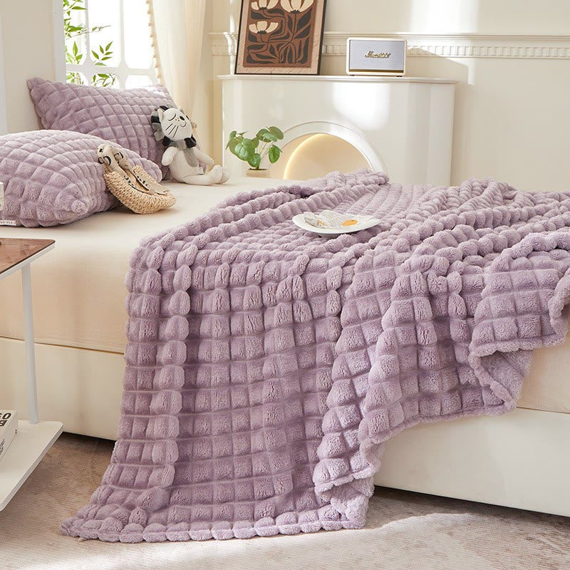 Plaid Thick Warm Throw Blanket - image 5