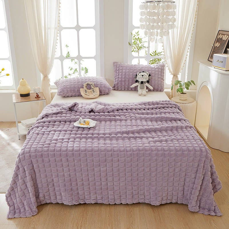 Plaid Thick Warm Throw Blanket - image 0