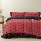 Ownkoti Timeless Ginkgo Cotton Gauze Bedding Set(4PCS) - Red - Cal King - image 4