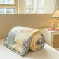 Modern Watercolor Geometric Plush Blanket - image 2