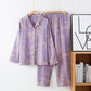 Ownkoti Matching Cotton Gauze Bamboo Couple Loungewear - Women: Purple - XL - image 12