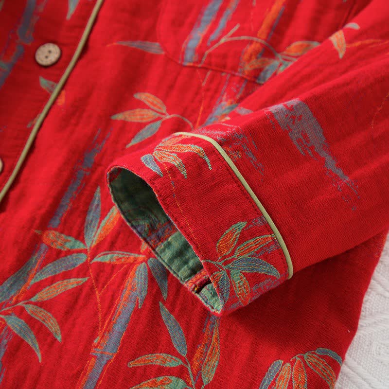 Ownkoti Matching Cotton Gauze Bamboo Couple Loungewear - image 5