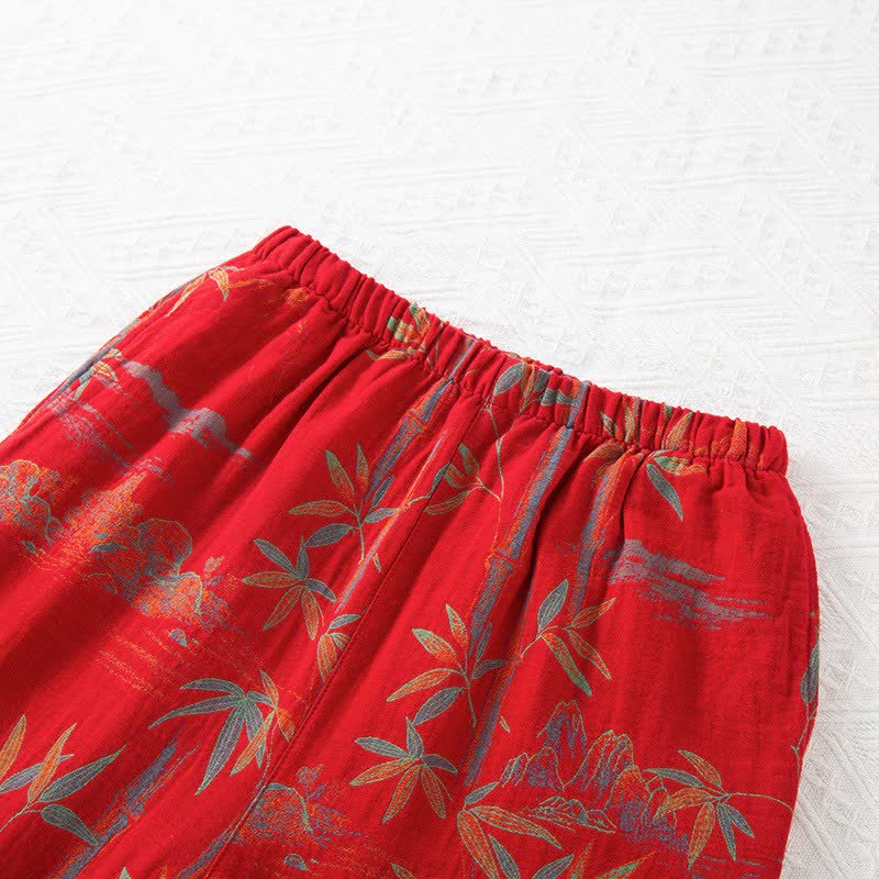 Ownkoti Matching Cotton Gauze Bamboo Couple Loungewear - image 7