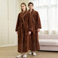 Luxury Double-Layer Fleece Long Robe - image 0