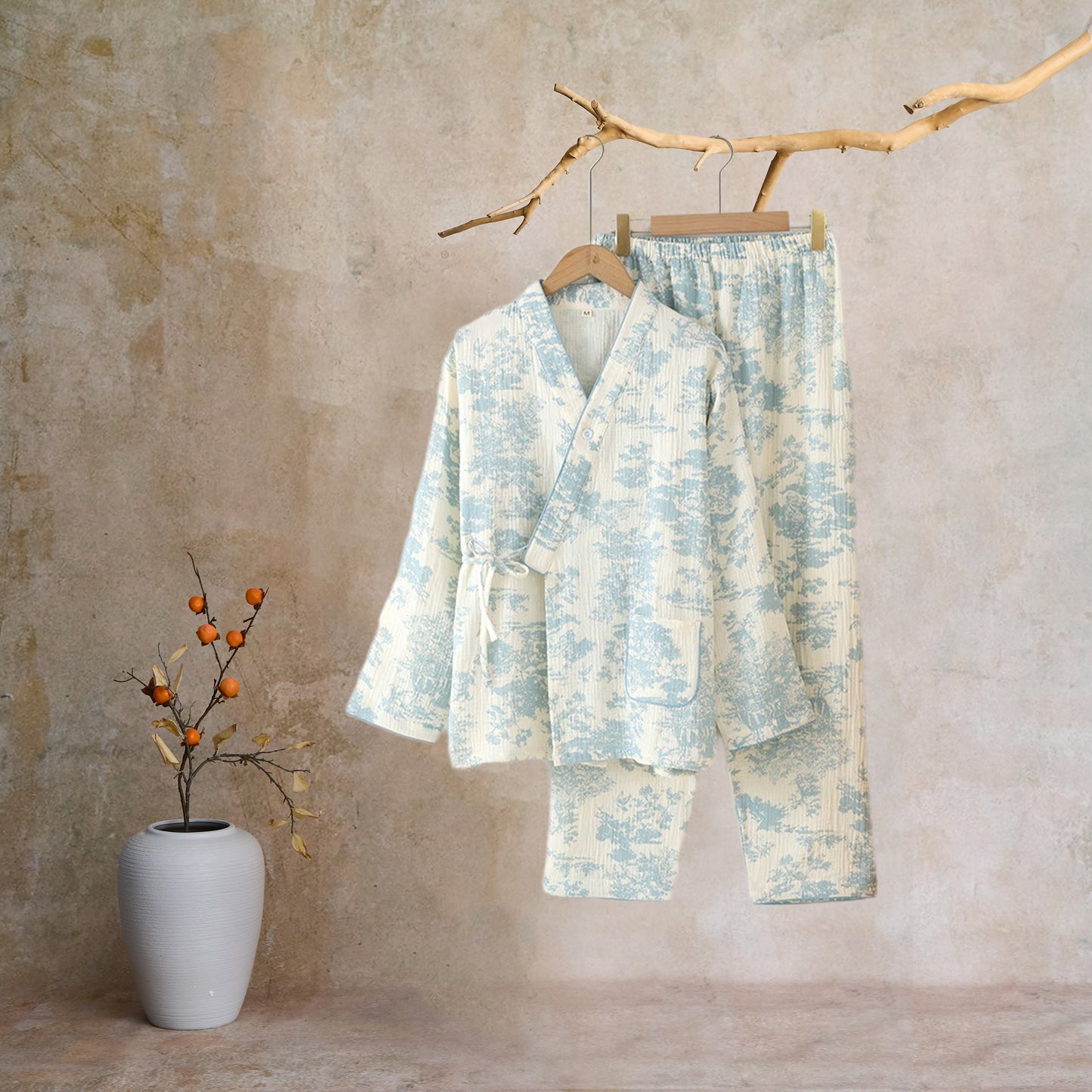 Refresh Cotton Gauze Kimono Pajama Set  - image 9