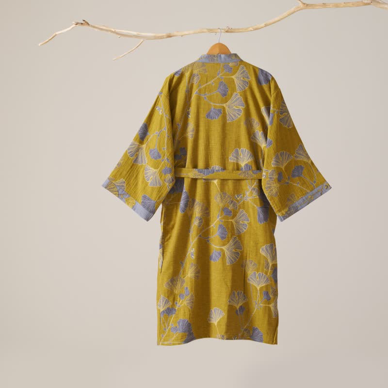 Ownkoti Cotton Gauze Ginkgo Kimono Robe - image 42