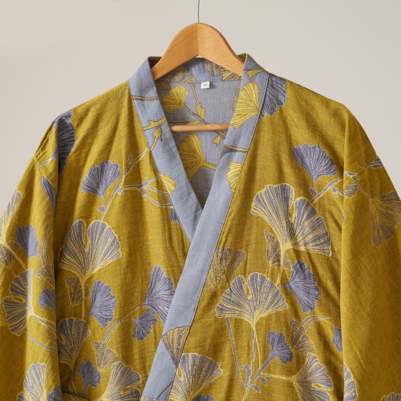 Ownkoti Cotton Gauze Ginkgo Kimono Robe - image 44