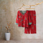 Oriental Style Gourd Persimmon Cotton Sleepwear - image 12