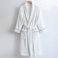 Ownkoti Unisex Cotton Solid Color Robe - White - L - image 13
