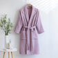 Ownkoti Unisex Cotton Solid Color Robe - image 8