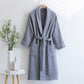 Ownkoti Unisex Cotton Solid Color Robe - image 15