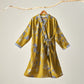 Ownkoti Ginkgo Leaf Hanfu Inspired Cotton Nightdress - Dark Yellow - XL - image 25