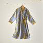 Ownkoti Ginkgo Leaf Hanfu Inspired Cotton Nightdress - Light Gray - XL - image 16