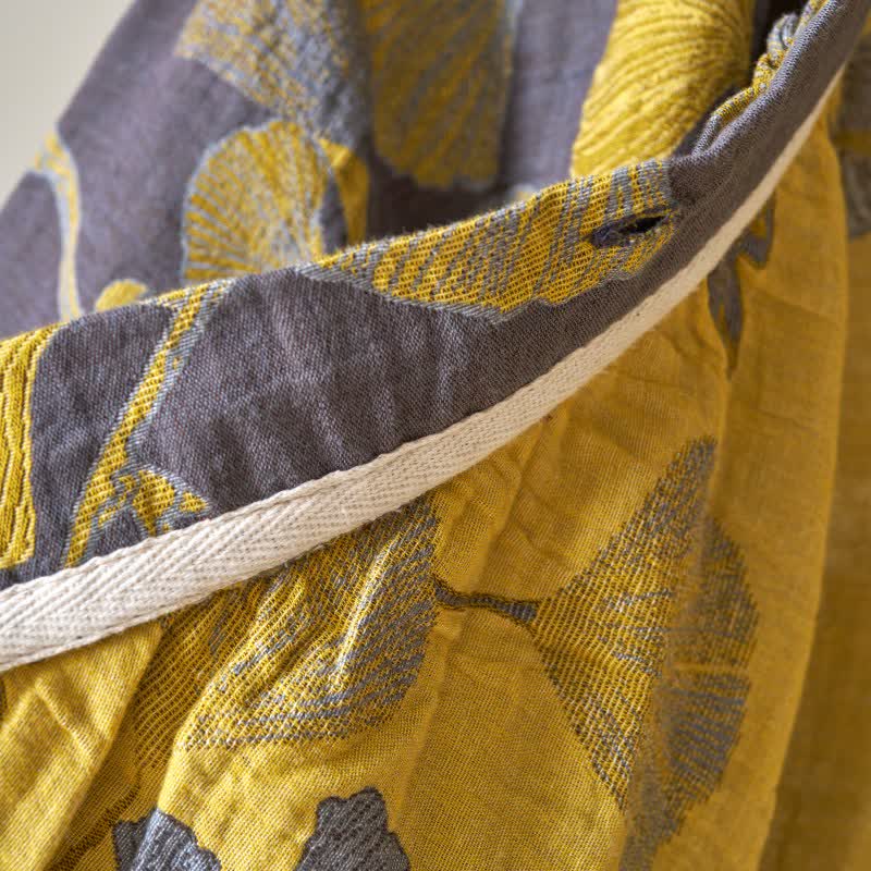 Ginkgo Leaf Hanfu Inspired Cotton Nightdress - image 14
