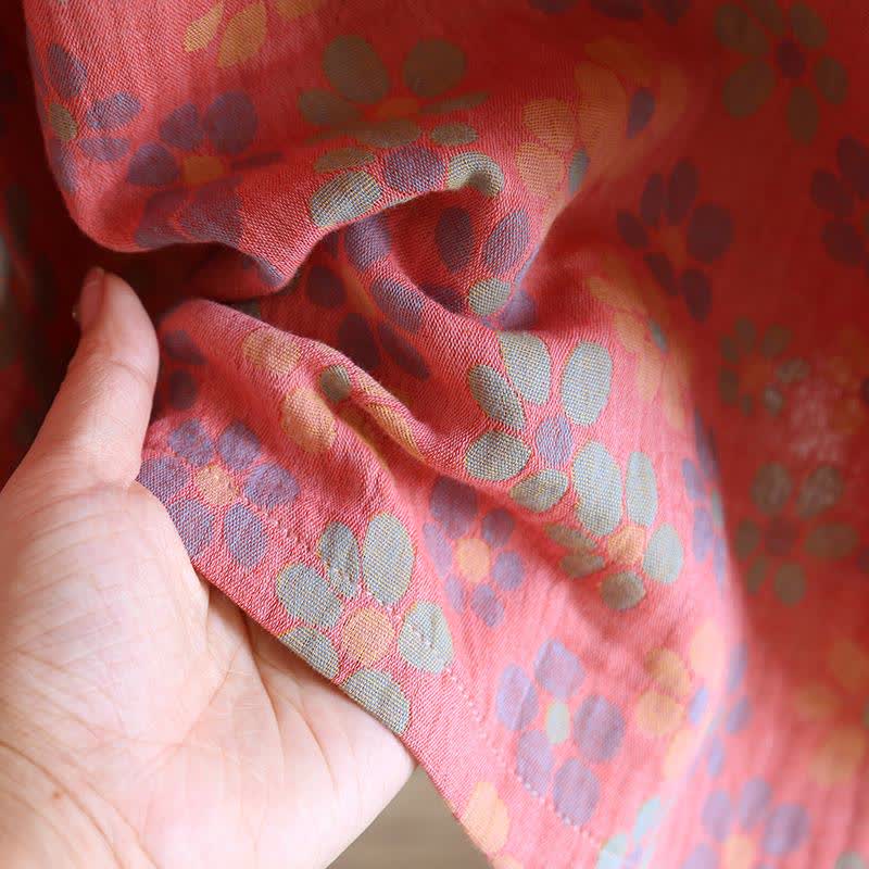 Ownkoti Floral Cotton Gauze Long Sleeve Nightgown - image 10