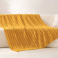 Ownkoti Solid Striped Textured Knitted Blanket - image 12