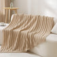Ownkoti Solid Striped Textured Knitted Blanket - image 6