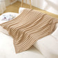 Ownkoti Solid Striped Textured Knitted Blanket - image 7