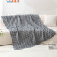 Ownkoti Solid Textured Knit Throw Blanket - Light Gray - 51"W x 79"L - image 13