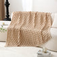 Ownkoti Solid Textured Knit Throw Blanket - image 11