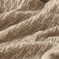 Ownkoti Solid Knot Textured Knit Throw Blanket - image 14