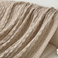 Ownkoti Solid Knot Textured Knit Throw Blanket - image 12