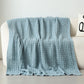 Ownkoti Solid Knot Textured Knit Throw Blanket - Sky Blue - 59"W x 79"L - image 6