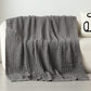 Ownkoti Solid Knot Textured Knit Throw Blanket - Grey - 59"W x 79"L - image 16
