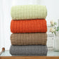 Ownkoti Solid Knot Textured Knit Throw Blanket - image 3