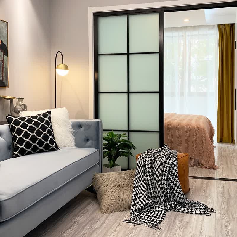 Ownkoti Classic Houndstooth Tassel Throw Blanket - image 2