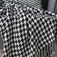 Ownkoti Classic Houndstooth Tassel Throw Blanket - image 5