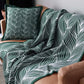 Ownkoti Artistic Leaf Knit Throw Blanket - image 0