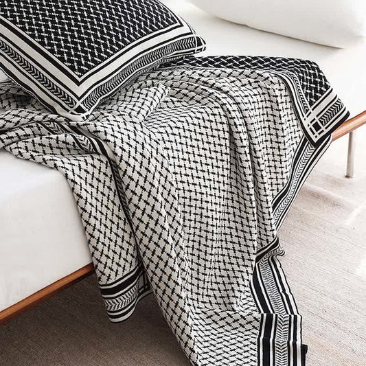 Ownkoti Nordic Style Knit Throw Blanket - image 1