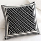 Ownkoti Nordic Style Knit Throw Blanket - Black - Pillowcase - 19" x 19" - image 7