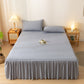Ownkoti Solid Color Bed Skirt Sheet - Light Gray - 2PCS Pillowcases - 19" x 29" - image 7