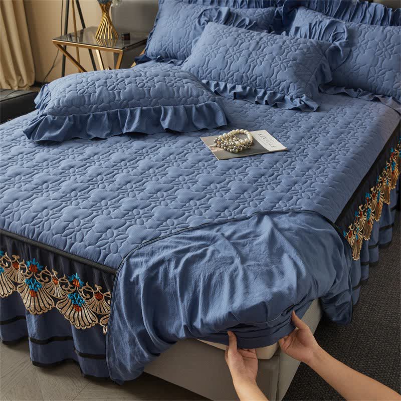 Ownkoti Quilted Sheet with Detachable Bed Skirt - image 4