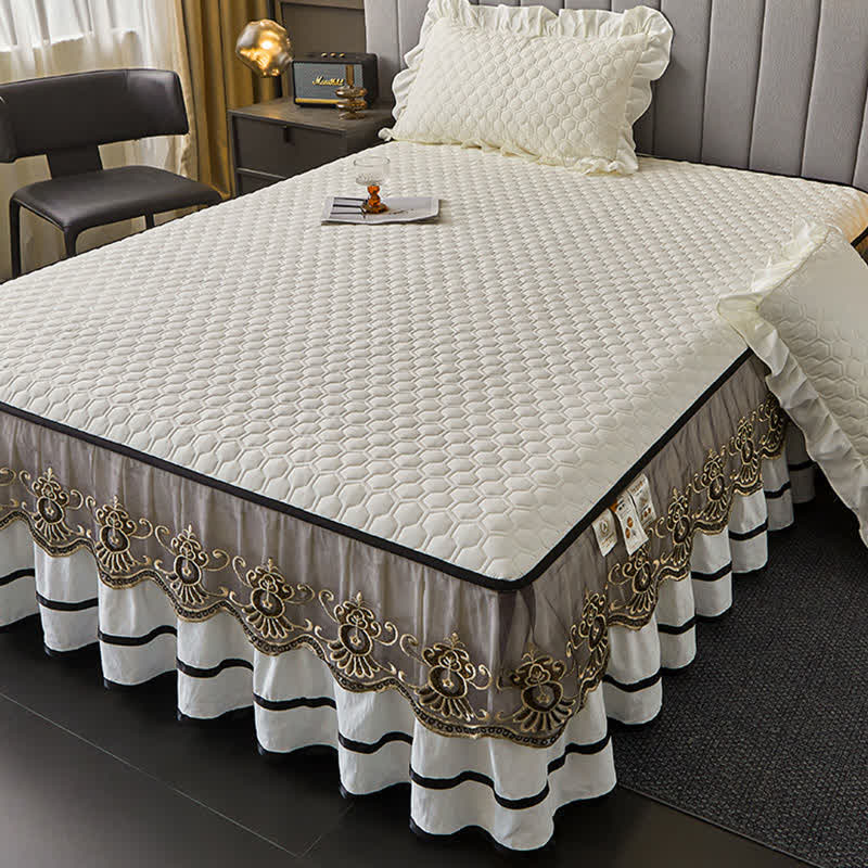 Ownkoti Quilted Sheet with Removable Bed Skirt - image 2
