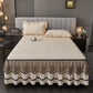 Ownkoti Quilted Sheet with Removable Bed Skirt - Champagne - 2PCS Pillowcases - 19" x 29" - image 10