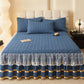 Ownkoti Heart Quilted Bed Skirt Sheet - image 1