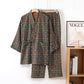 Ownkoti Geometric Pattern Cotton Kimono Loungewear Set - image 4