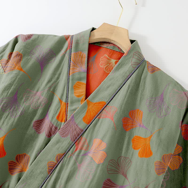 Ownkoti Ginkgo Cotton Gauze Kimono Loungewear Set - image 28