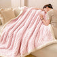 Plush Floral Sherpa Fleece Warm Blanket - image 7