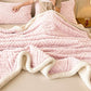 Plush Floral Sherpa Fleece Warm Blanket - image 3