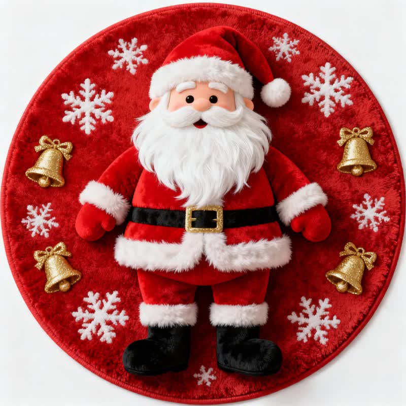 Ownkoti Christmas Santa 3D Effect Rug - image 5