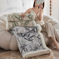 Ownkoti Zen Bamboo Leaf Reversible Sherpa Throw Blanket - image 1