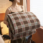 Ownkoti Classic Plaid Reversible Fleece Multi-Use Throw - Brown & Red - Queen - image 22