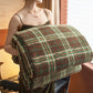 Ownkoti Classic Plaid Reversible Fleece Multi-Use Throw - Brown - Queen - image 8