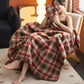Ownkoti Classic Plaid Reversible Fleece Multi-Use Throw - image 5