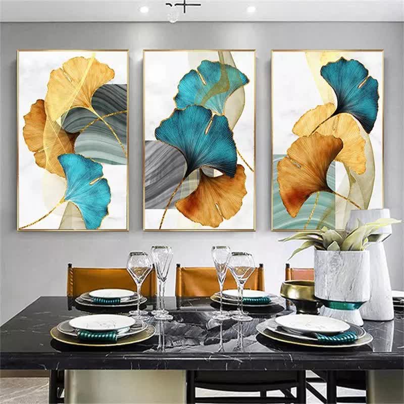Ownkoti Luxurious Ginkgo Leaf Decorative Painting - image 1
